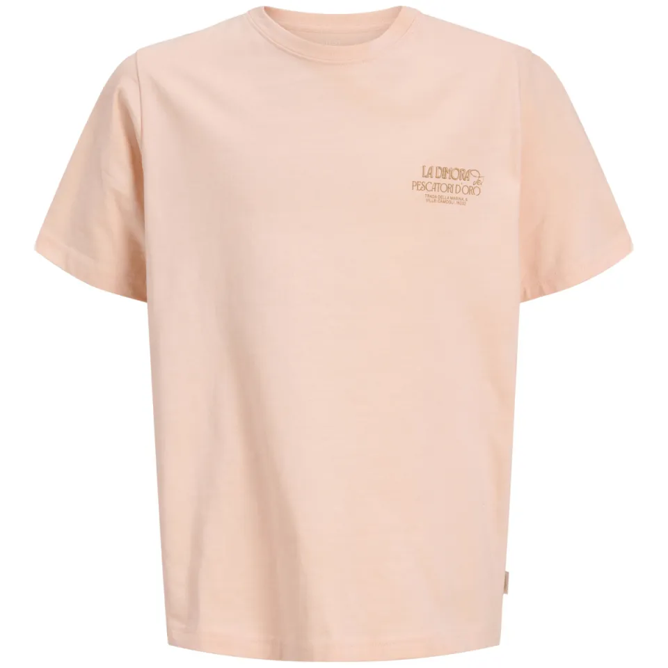 Jack & Jones Junior T-shirt oranje met backprint, foto 2