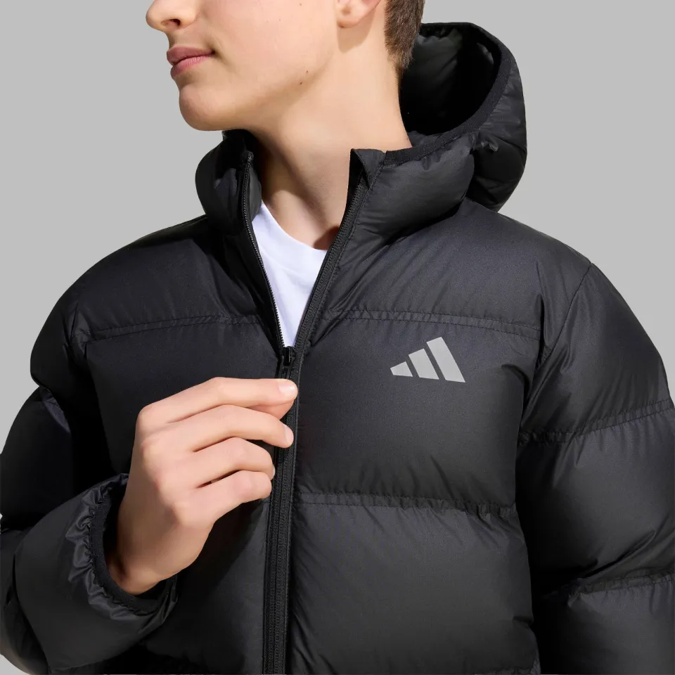 Adidas Sportswear gewatteerde jas zwart met capuchon, foto 7