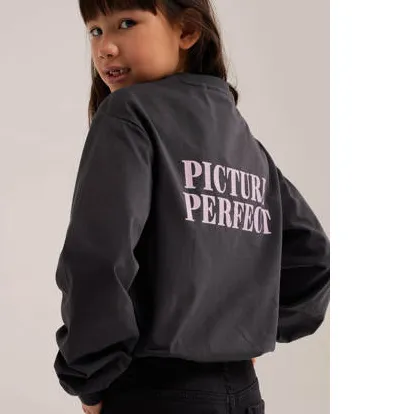 WE Fashion sweater met backprint - antraciet, foto 5