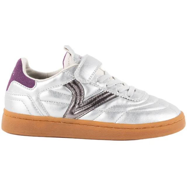 Victoria sneakers - zilver/donkerrood
