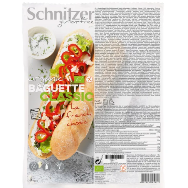 Schnitzer Baguette Classic Bio 360 gr