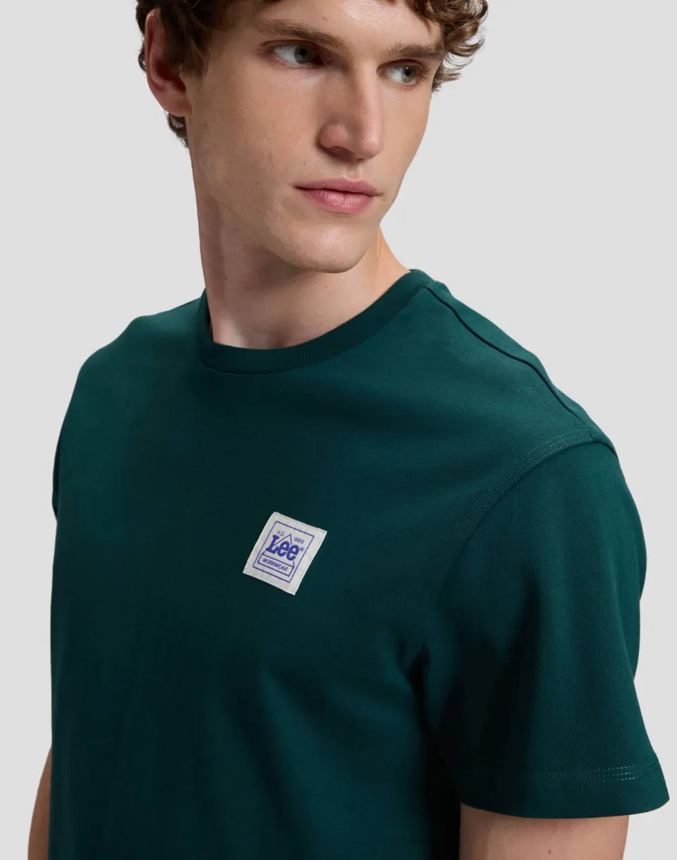 Lee relaxed fit T-shirt met logo - groen, foto 4
