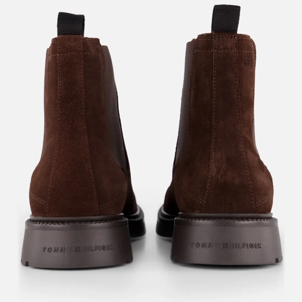 Tommy Hilfiger Corporate Casual Suede Chelsea chelseaboots bruin, foto 4