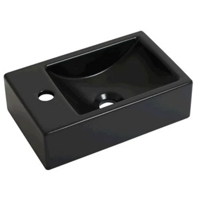 Plieger Fontein Plieger Houston Kraangat Links 37x23cm Mat Zwart