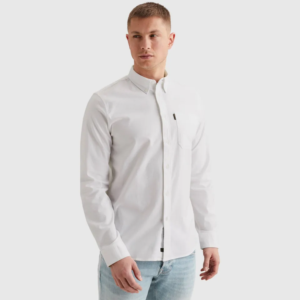 PME Legend regular casual overhemd wit