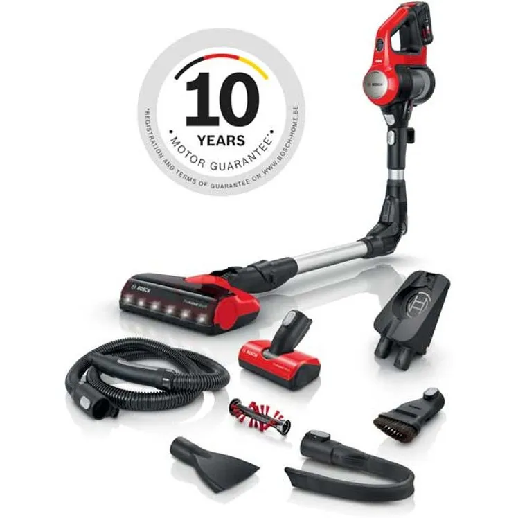 Bosch BCS711PET Unlimited 7 steelstofzuiger rood, foto 3