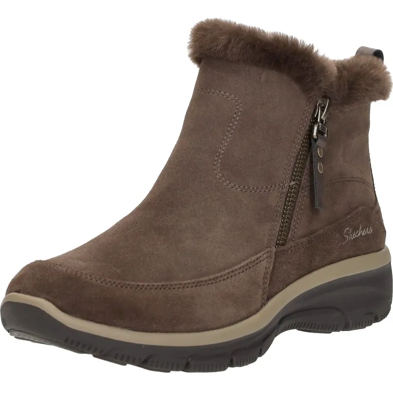 Skechers Relaxed Fit Easy Going Cool Zip enkellaarzen bruin, foto 4