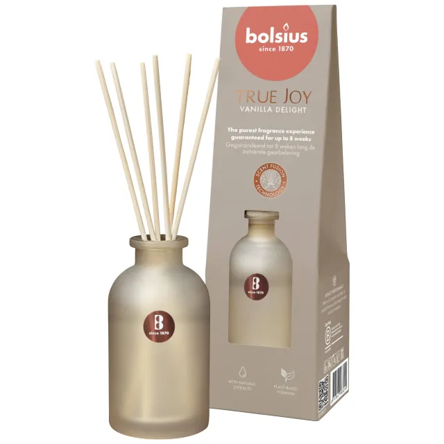 Bolsius True Joy Vanilla Delight geurstokjes off white, foto 2