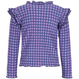 B.Nosy longsleeve met ruches paars, foto 3