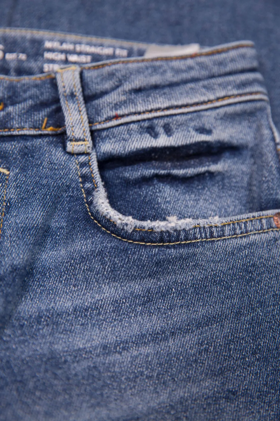 Garcia cropped straight leg jeans 576 Mylah dark used, foto 7