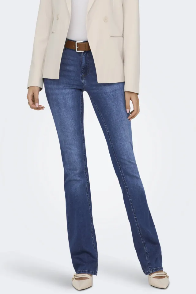 Only flared jeans ONLBLUSH dark denim, foto 3