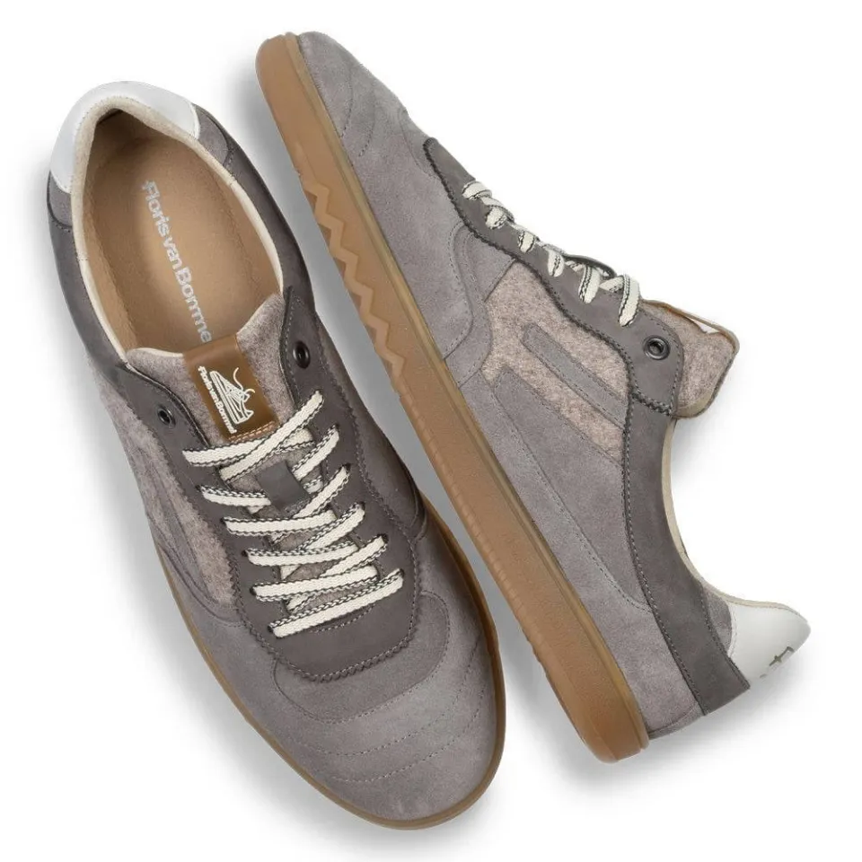 Floris Van Bommel De Zaler 04.07 suède sneakers grijs, foto 3