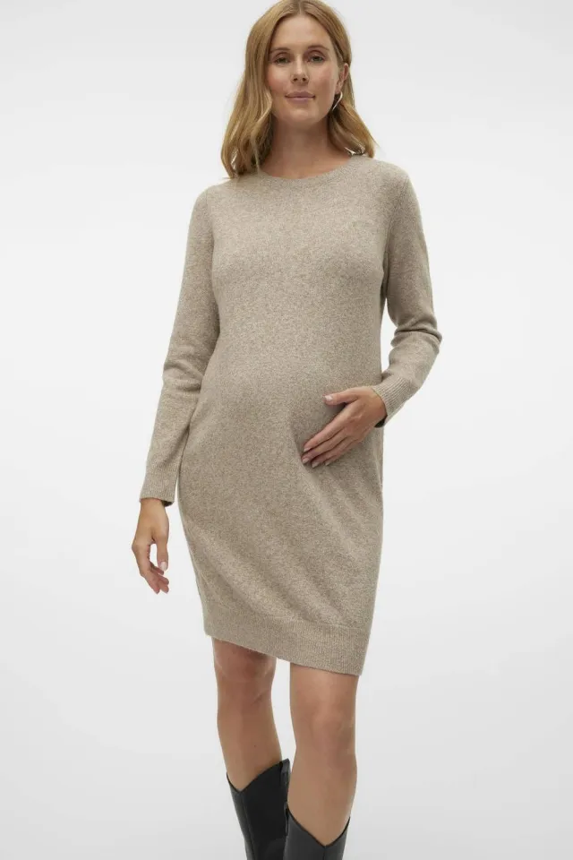 Vero Moda Maternity zwangerschapsjurk beige