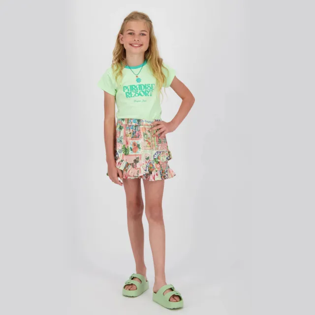 Vingino Rany skort groen multicolor Groen/mulitcolor