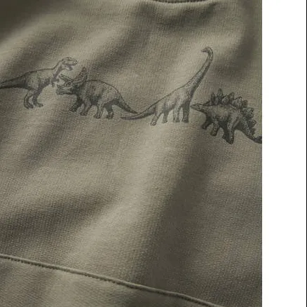 NAME IT MINI rechtvallende sweater met print - groen Printopdruk, foto 3