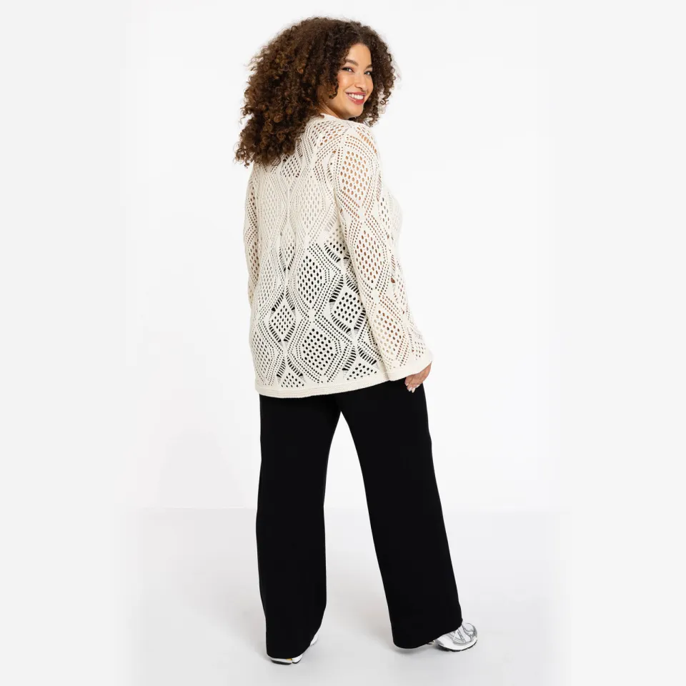 Yoek LOUNGE crochet top beige, foto 4