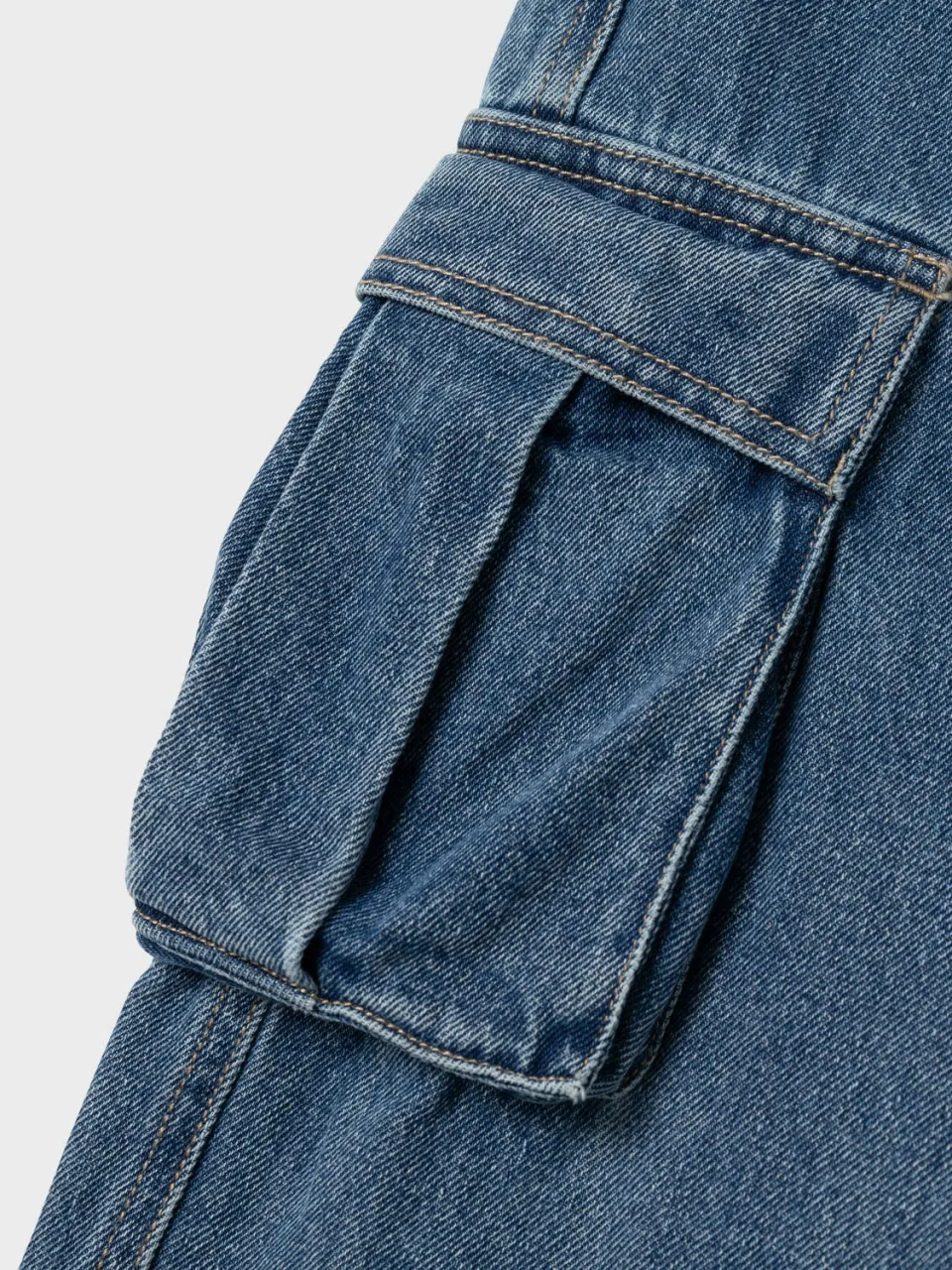 NAME IT KIDS straight fit jeans NKMRYAN medium blue denim, foto 4