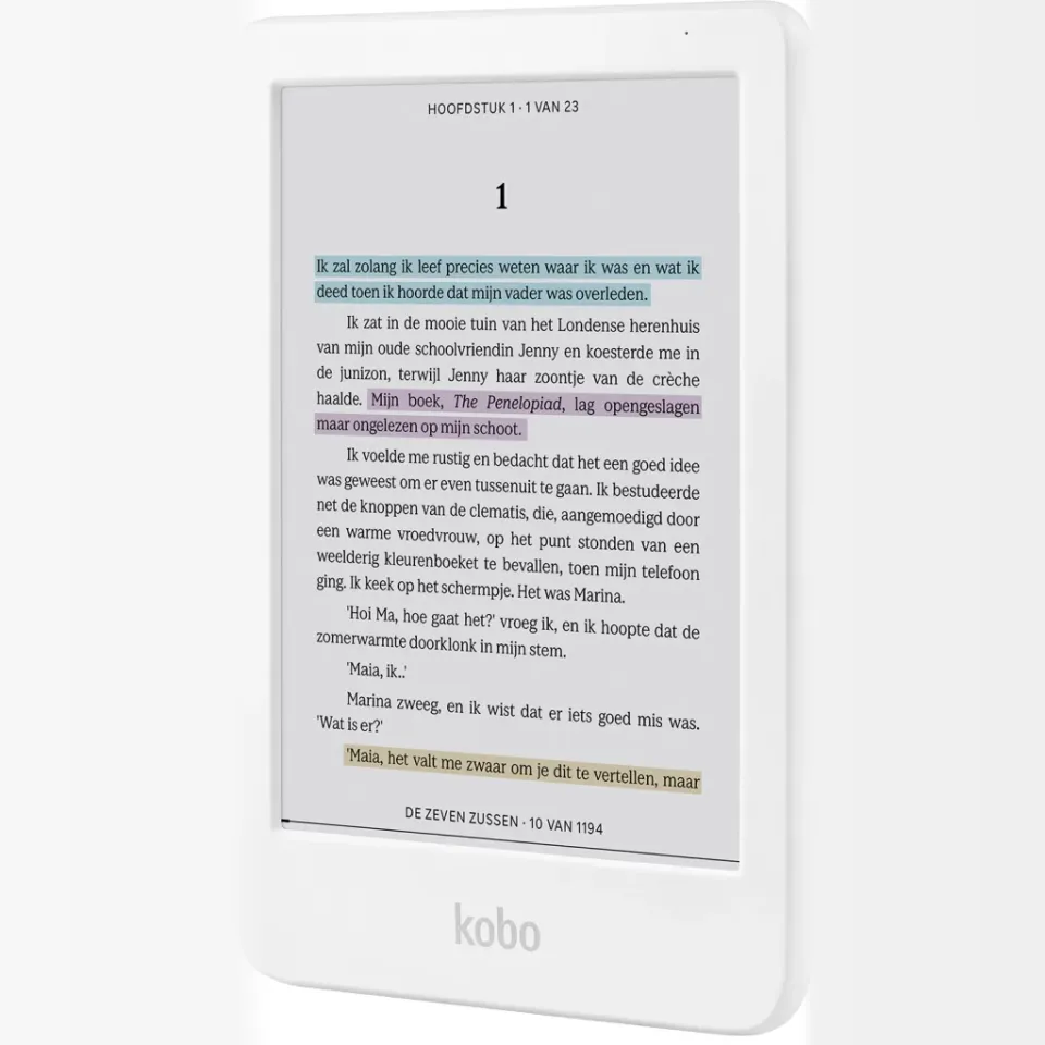 Kobo Clara Colour e-reader wit, foto 5