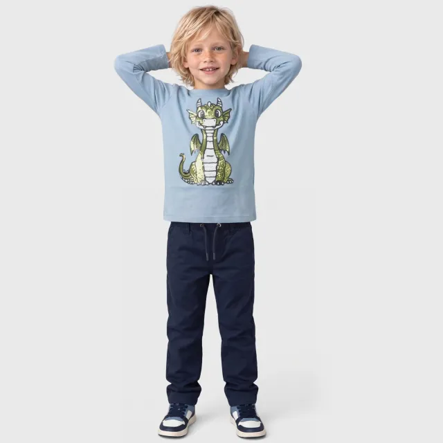 s.Oliver junior casual broek donkerblauw