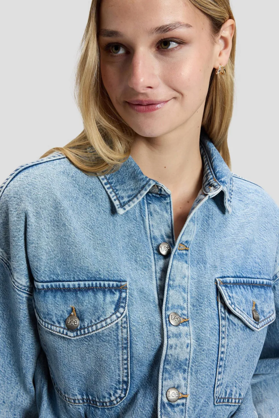 Lee denim jumpsuit lichtblauw, foto 4