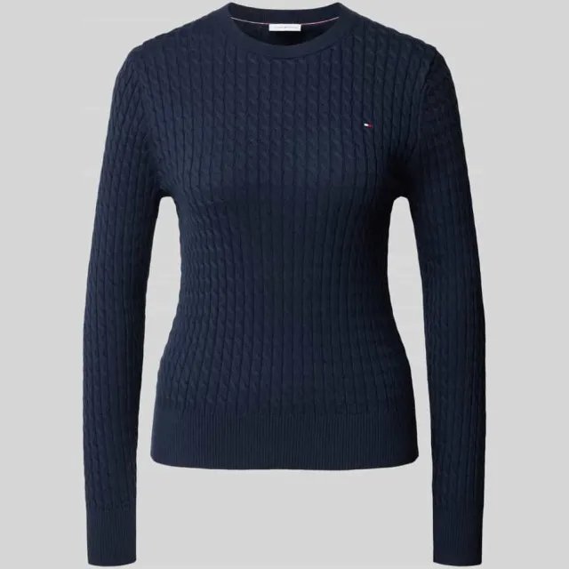 Tommy Hilfiger Regular fit pullover van puur katoen Marineblauw