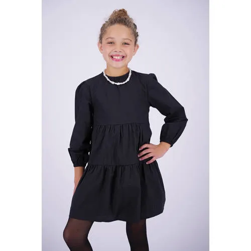 Vingino Pippa korte A-lijn jurk zwart, foto 2