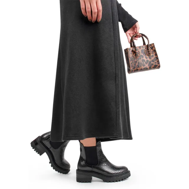 POSH by Poelman chelsea boots zwart Zwart met dierenprint