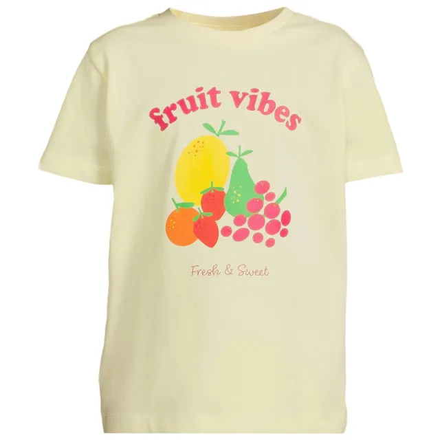 Orange Stars t-shirt lichtgeel