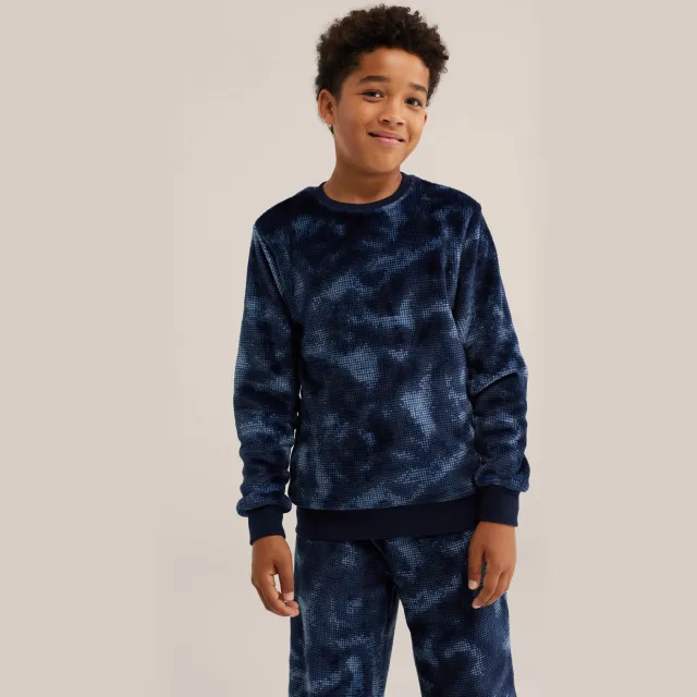 WE Fashion tie-dye pyjama blauw
