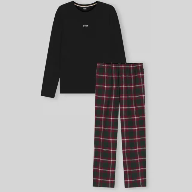 Boss Holiday pyjamaset donkerrood, foto 2