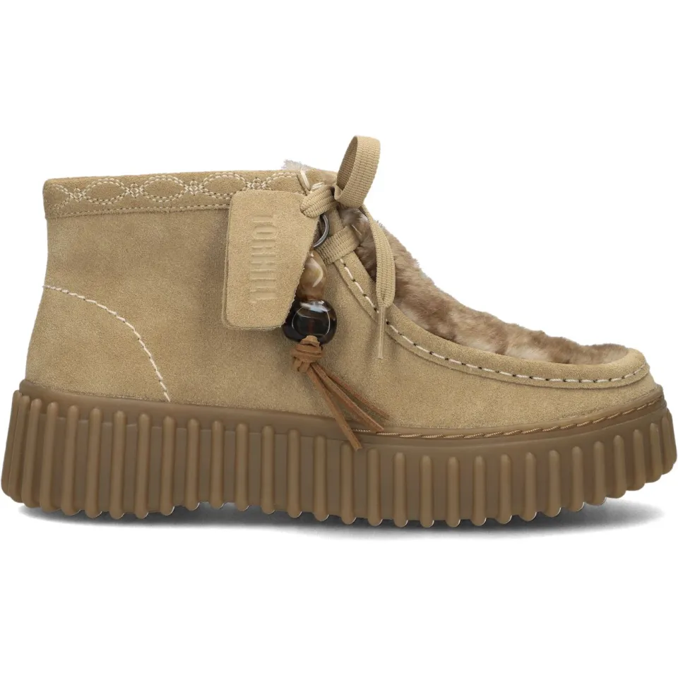Clarks Torhill Moss suède veterboots - beige, foto 2