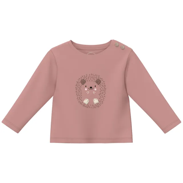 s.Oliver longsleeve met print oudroze