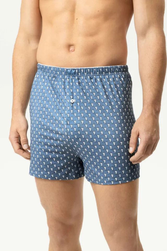 Mey Boxershort Serie Tailcode Tribe Atlantic Storm blauw