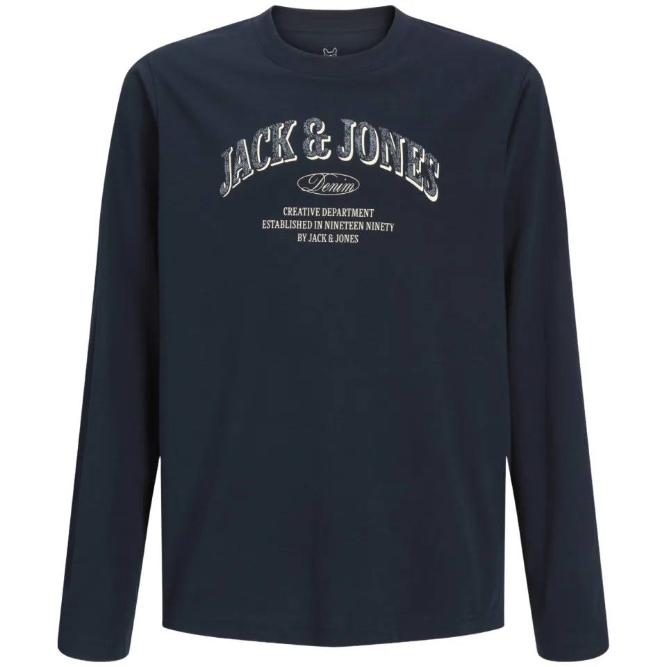 Jack & Jones Junior longsleeve donkerblauw, foto 2