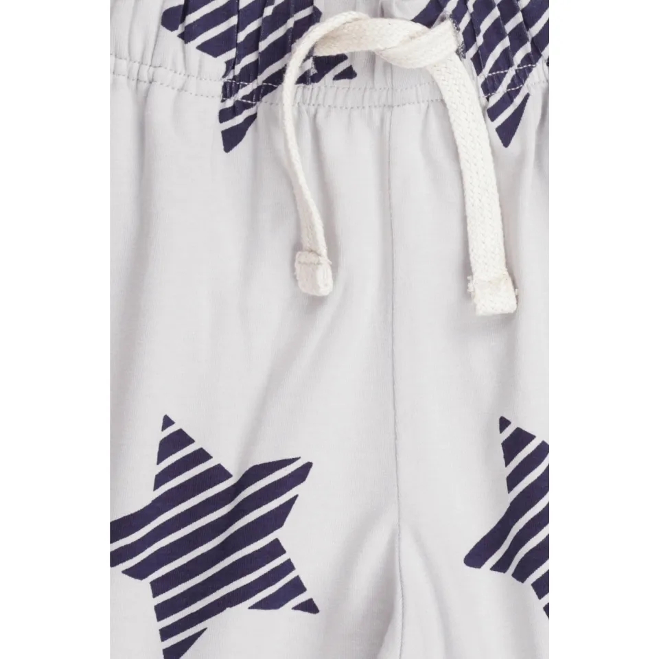Little Label pyjama met sterrenprint broek donkerblauw/grijs, foto 3