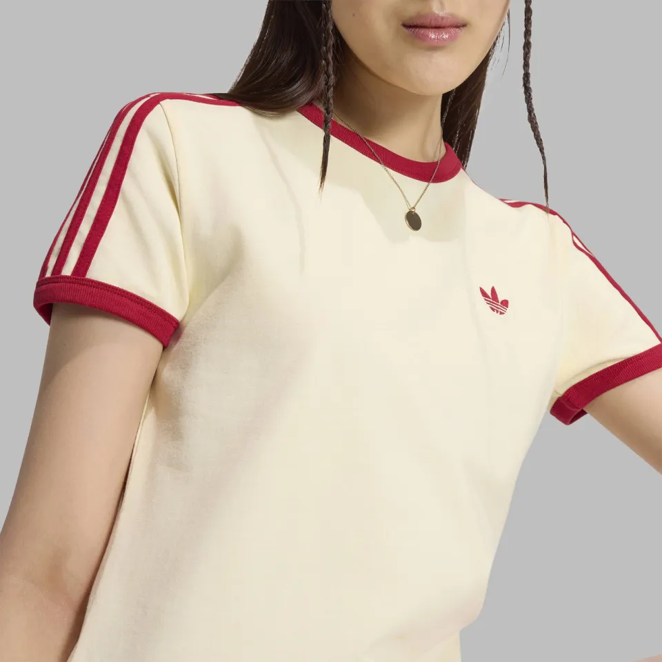 Adidas Originals Cali T-shirt - ecru/rood, foto 7