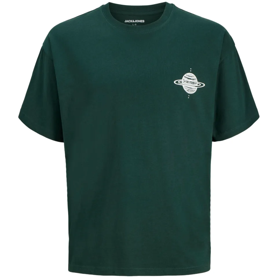Jack & Jones JJASTRO T-shirt met backprint donkergroen, foto 2