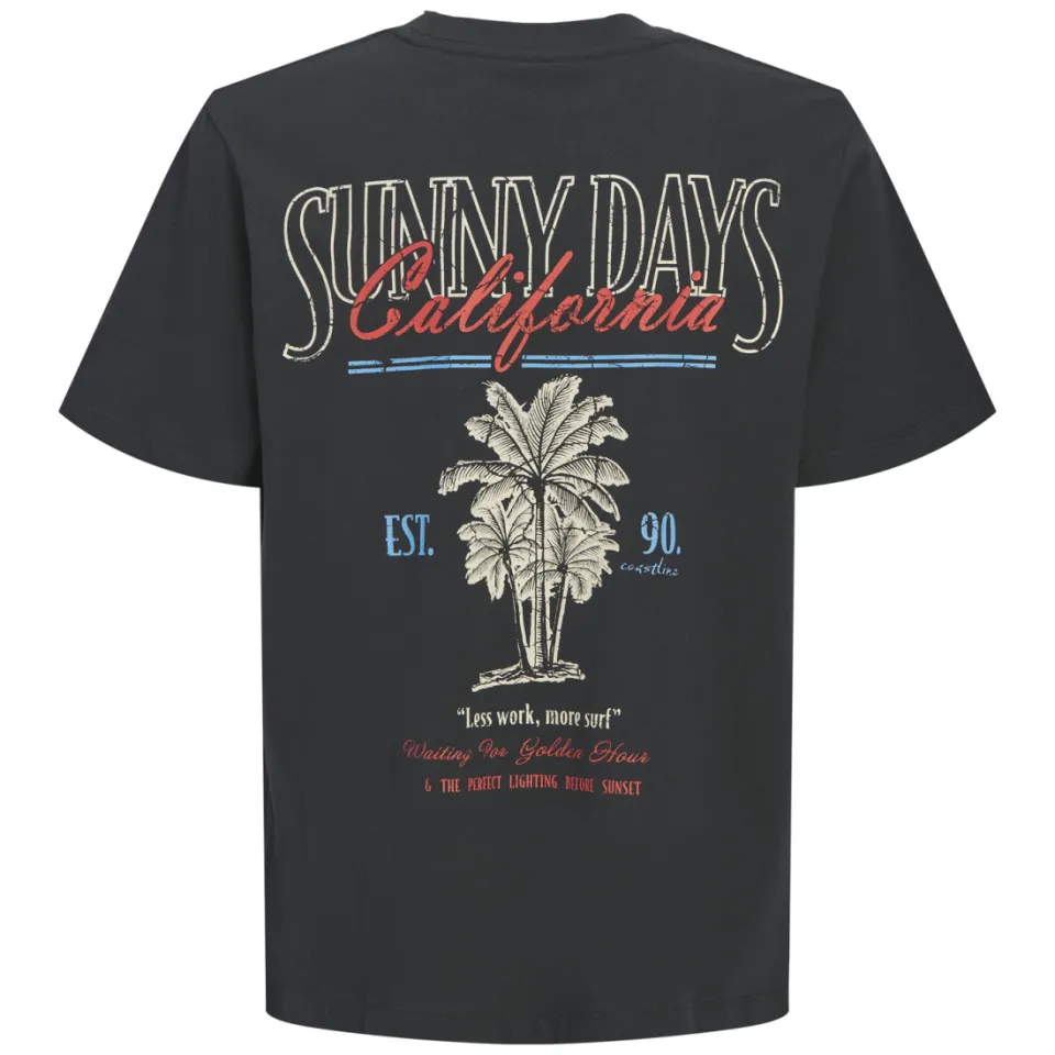 Jack & Jones T-shirt met backprint antraciet, foto 3