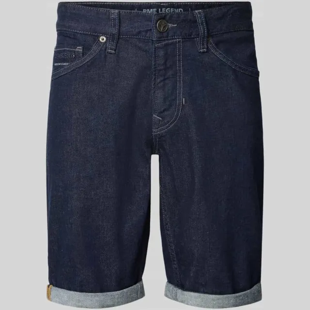 PME Legend Nightflight denim korte broek donkerblauw