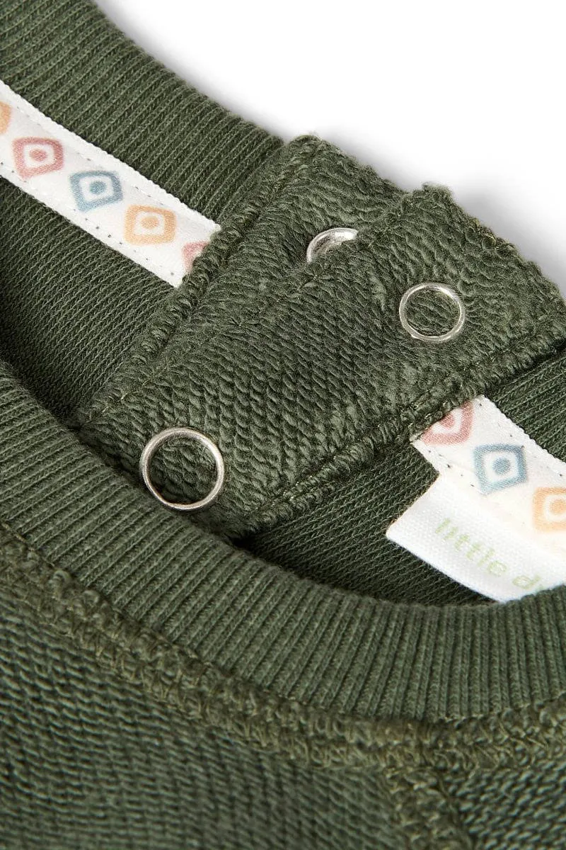 Little Dutch sweater met print - donkergroen, foto 8