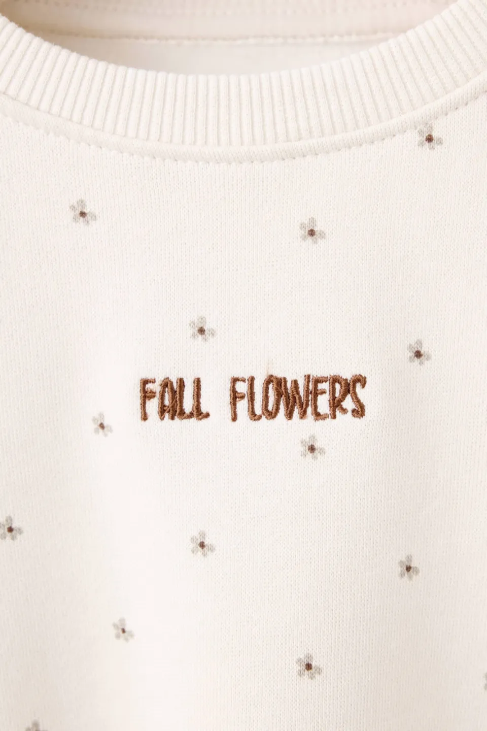 Mango Kids gebloemde sweater - ecru, foto 6