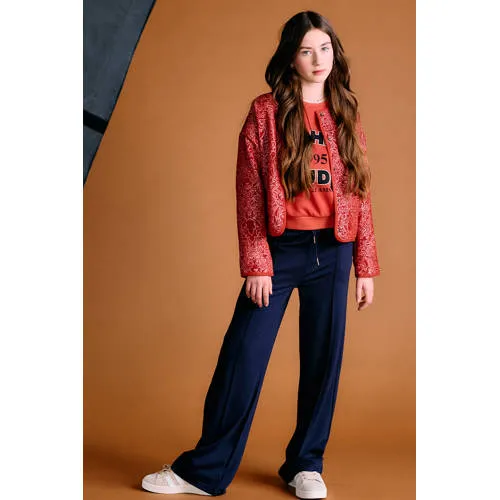 NoBell’ Sylvia Travellers wide leg broek donkerblauw, foto 3