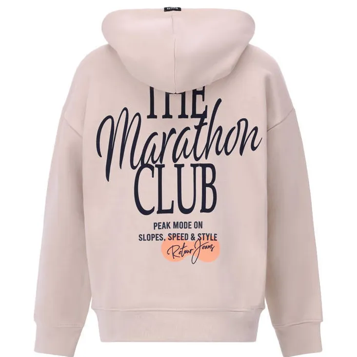 Retour Jeans hoodie met backprint - beige, foto 4