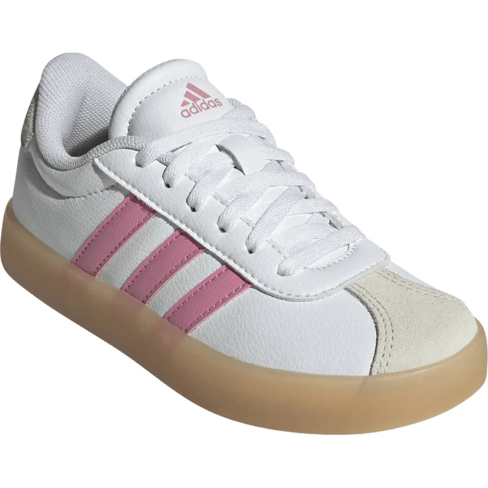 Adidas VL Court 3.0 lage sneakers wit/roze, foto 3