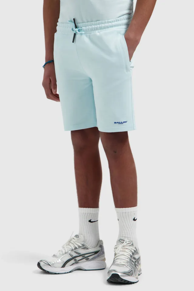 Ballin regular sweatshort lichtblauw, foto 4