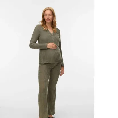 Mamalicious MLFelizia zwangerschaps longsleeve groen, foto 4