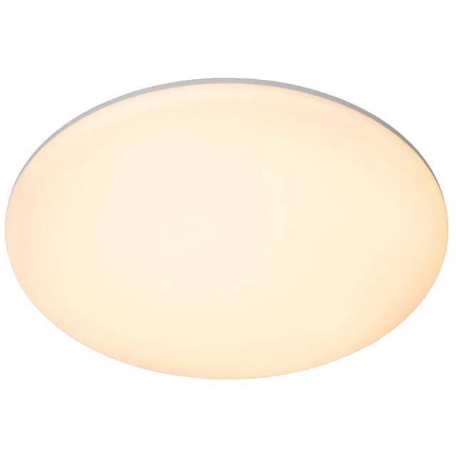 Lucide OLSON - Plafonnière - Ø 35 cm - LED Dimb. - CCT - 1x36W 3000K/6500K - Opaal Opaal, Wit