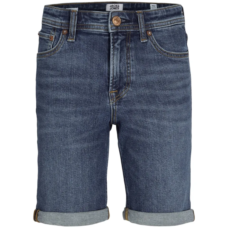 Jack & Jones JUNIOR regular denim short dark blue denim, foto 2