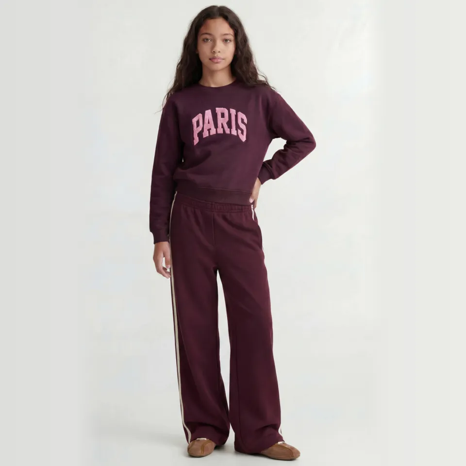 JJXX GIRL sweater met tekst - donkerrood