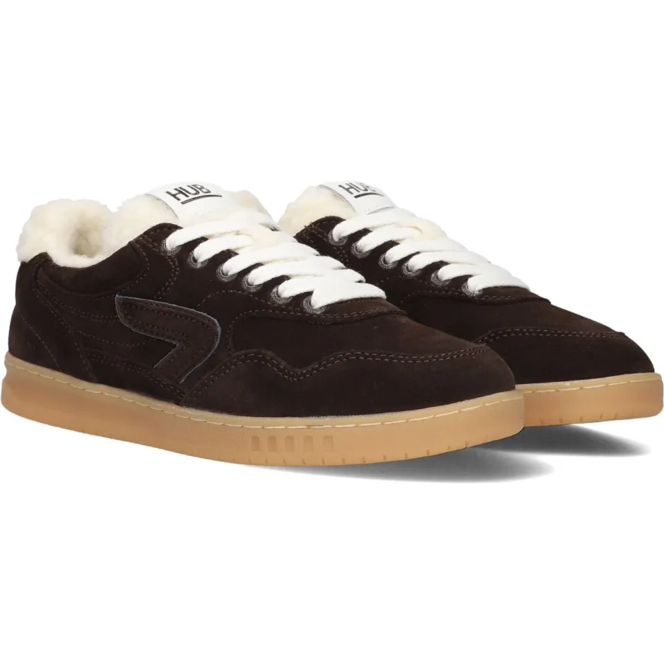 Hub Vancouver S57 suède sneakers - donkerbruin, foto 3